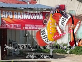 Modus Senyap Pengusaha Lapo di Sekitar Play Over Tanjung Senang ,Diam - Diam Terdapat Penimbunan BBM Ilegal