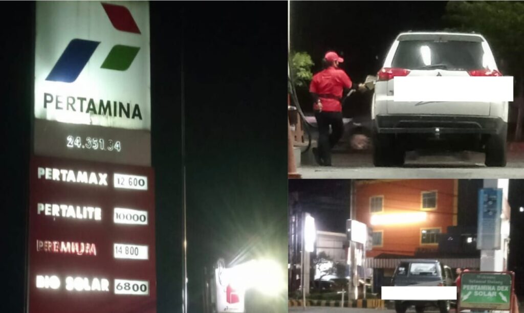 Petugas Operator SPBU 24.351.34 Antasari Diam – Diam Layani Sejumlah Mobil Pengecoran Diduga Pelaku Pelangsir Berikan Uang Ngecor