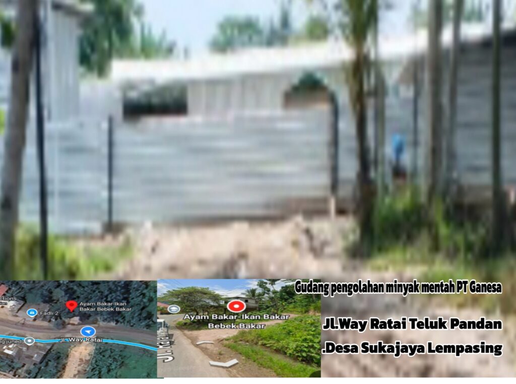 Gudang Pengolahan dan Penimbunan Minyak Mentah Milik PT Genase Kembali Beroprasi Di Sukajaya Lempasing